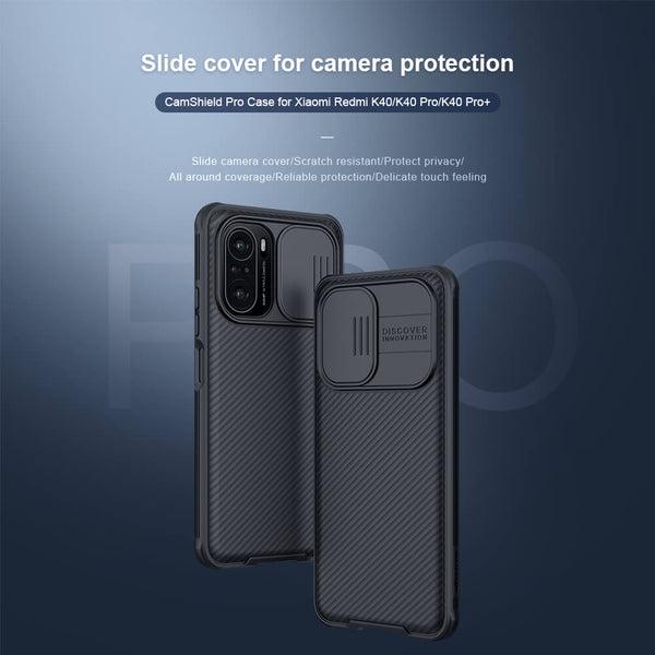 Nillkin CamShield Pro cover case for Xiaomi Redmi K40, K40 Pro, K40 Pro Plus (K40 Pro+), Poco F3