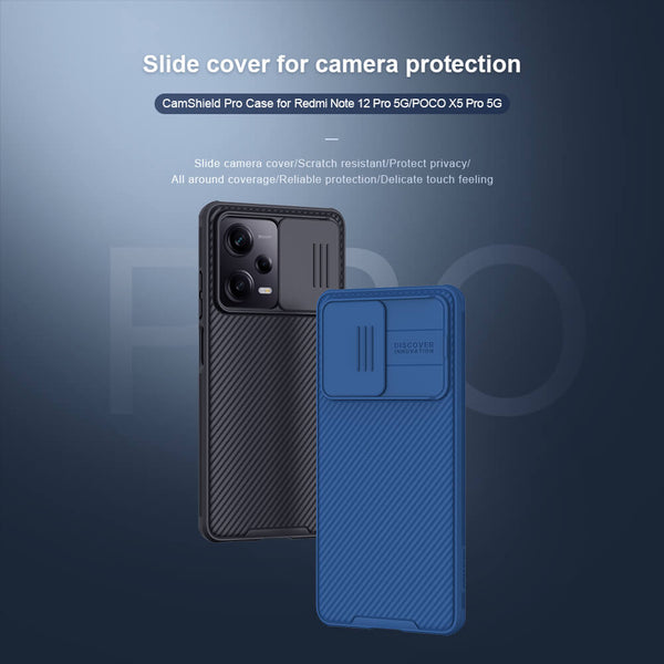 Nillkin CamShield Pro cover case for Xiaomi Redmi Note 12 Pro 5G, Xiaomi Poco X5 Pro