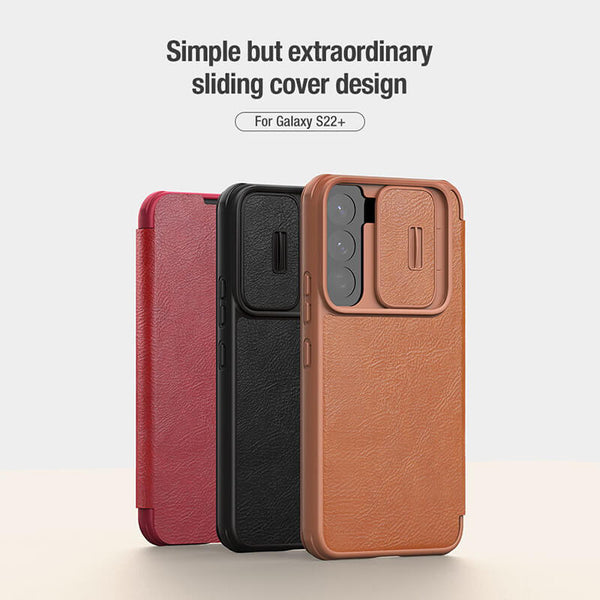 Nillkin Qin Pro Plain Leather + Cloth case for Samsung Galaxy S22 Plus